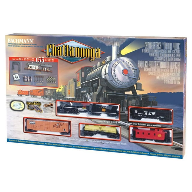 Alternative view of Bachmann Trains - Chattanooga HO Scale Ready To Run 155 Piece Electric Train Set