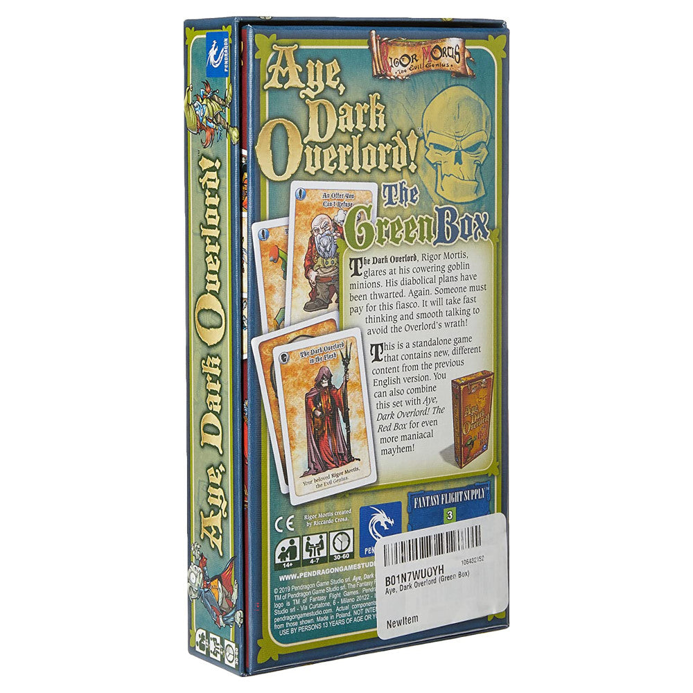 Alternative view of Aye, Dark Overlord! The Green Box Standalone Card Game