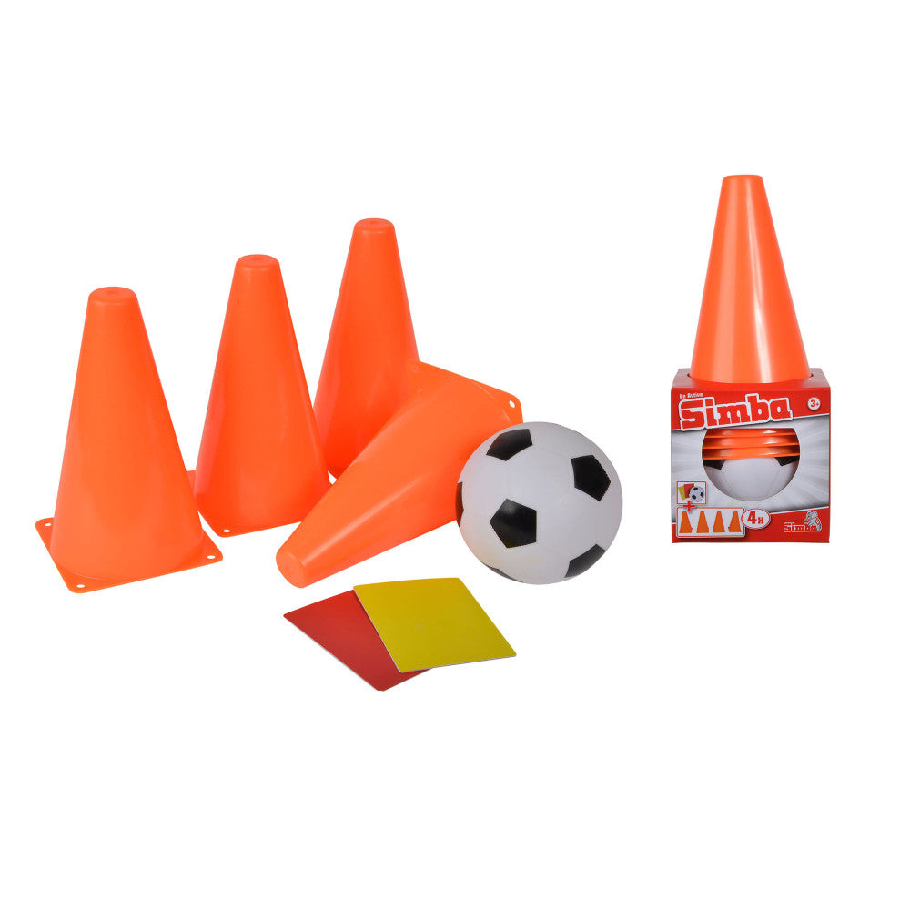 Alternative view of Simba Toys Soccer Training Cone Set with Ball and Referee Cards