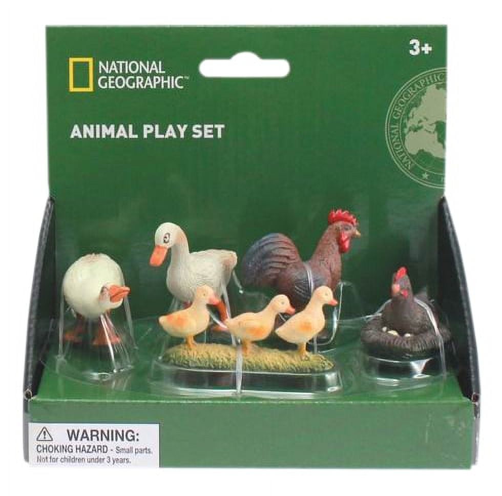 National Geographic Chicken and Duck Farm Playset - 5 Pieces