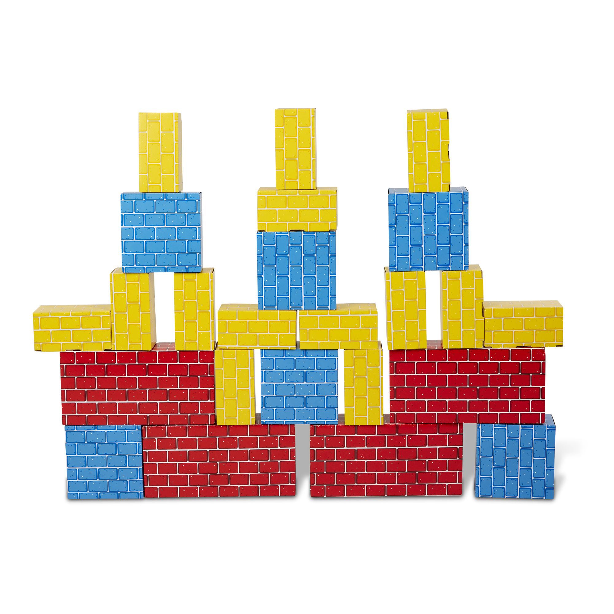 Alternative view of Melissa & Doug Jumbo Cardboard Building Blocks, 24-Piece Colorful Set