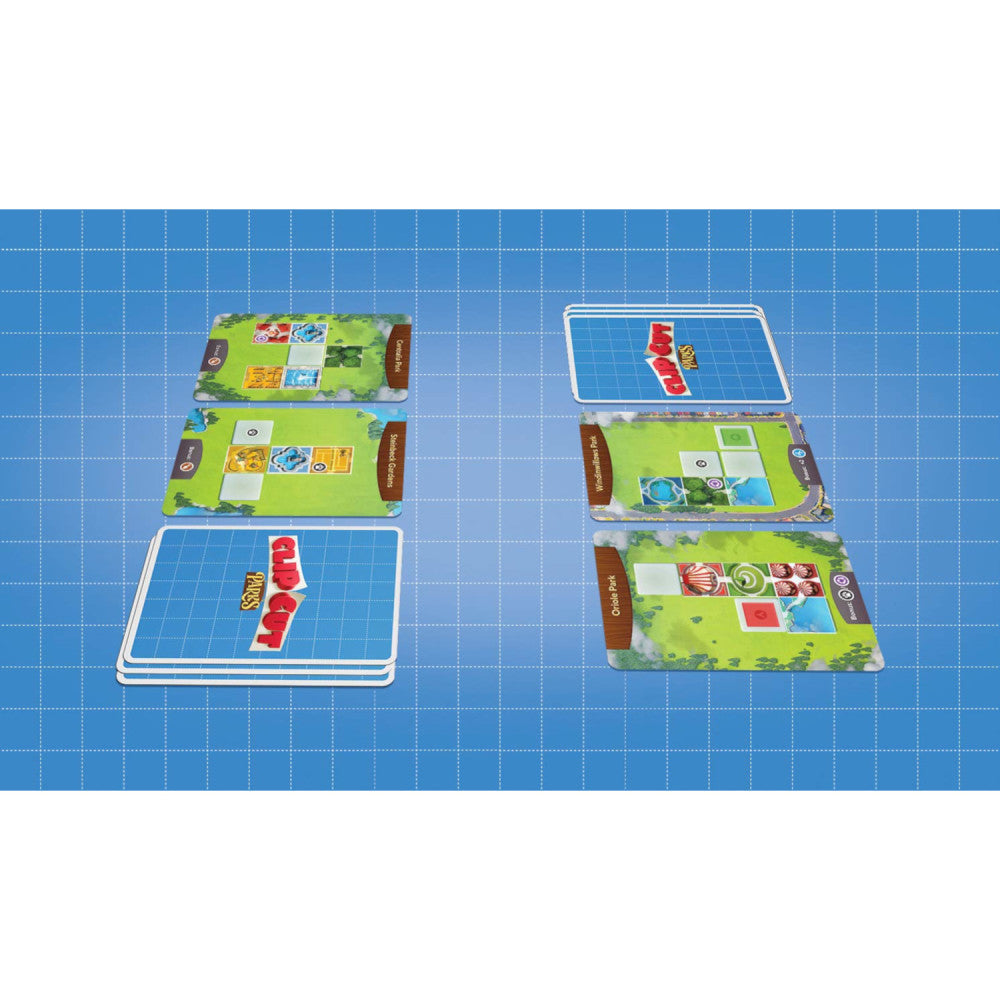 Alternative view of ClipCut Parks Board Game by Renegade Game Studios with Grand Park Expansion