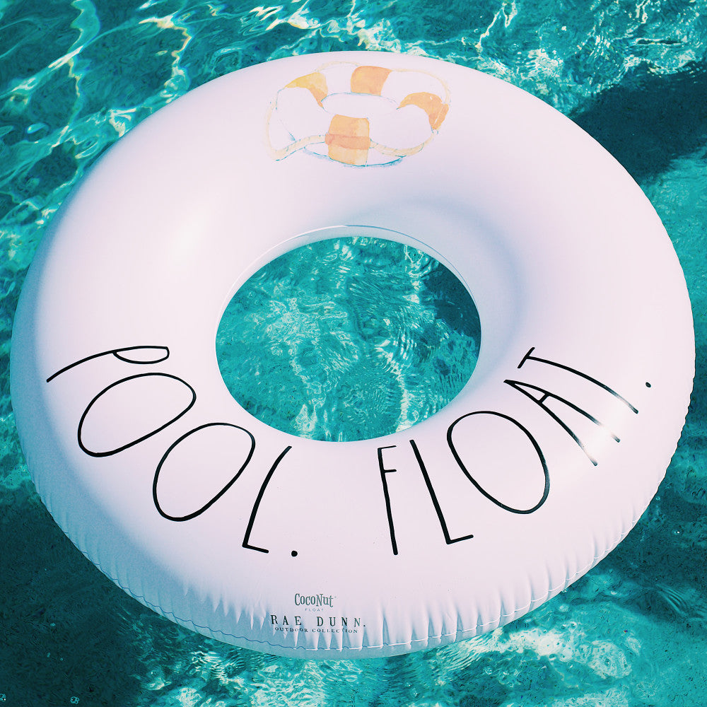 Rae Dunn 48" CocoNut Inflatable Pool Ring Float - Durable, Anti-Leak Design - Image 3