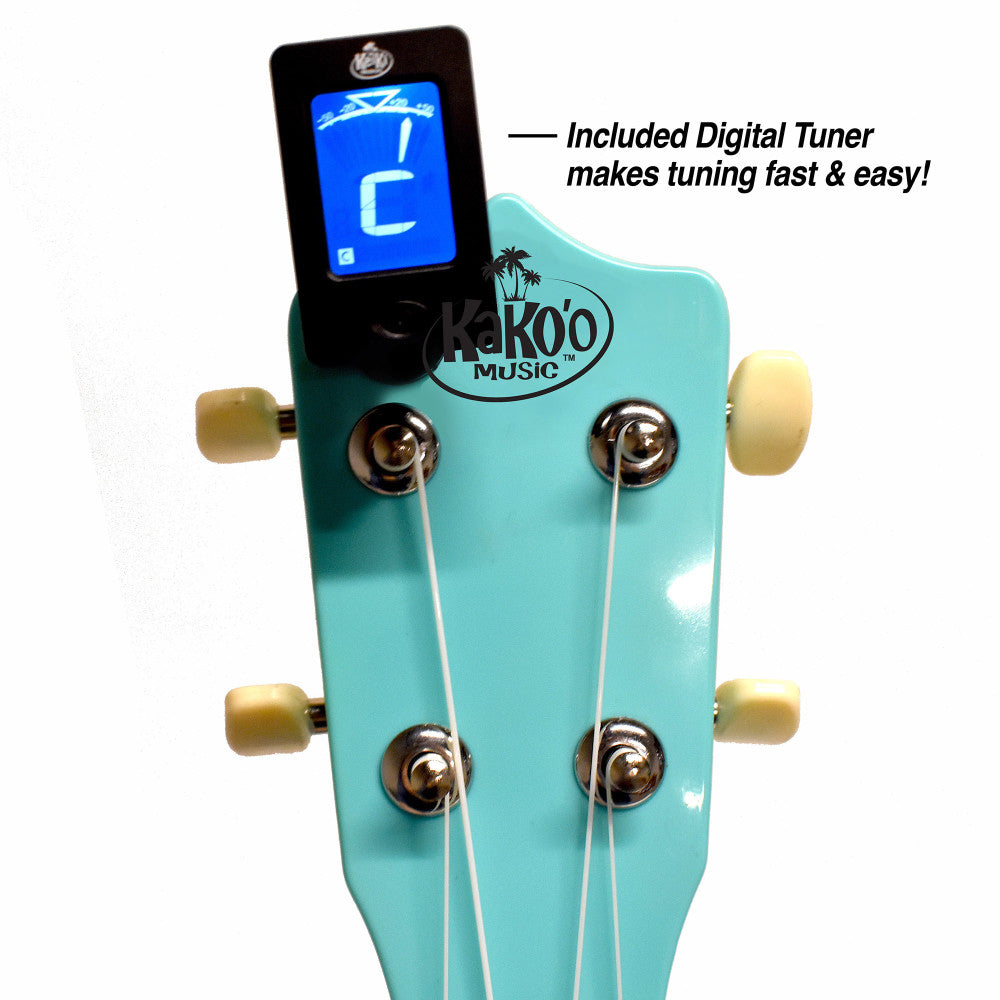 KaKo'o 21" Soprano Ukulele Starter Kit in Seafoam Green - Image 3