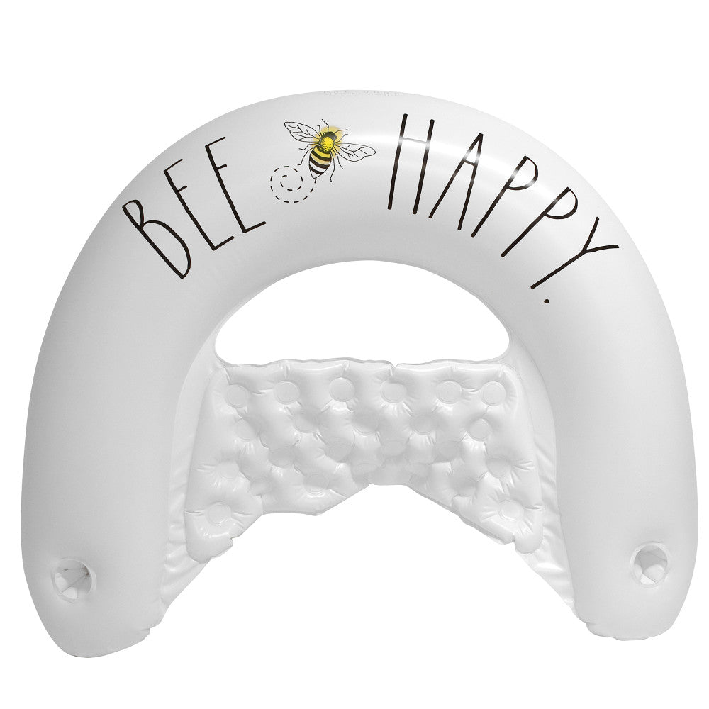 Rae Dunn Bee Happy Chair Lounger Pool Float - 55"x36" - Image 3