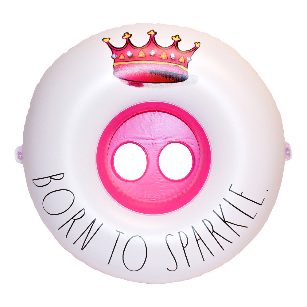 Rae Dunn 27" Born to Sparkle Inflatable Toddler Float with Canopy by CoCoNut - Image 3