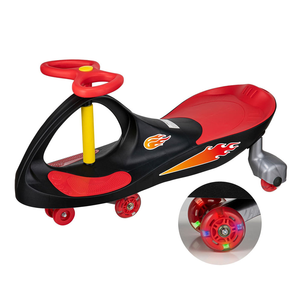 Alternative view of Alex - Lightning Glow Rider - Inertia-Powered Ride-On Toy - Black & Red