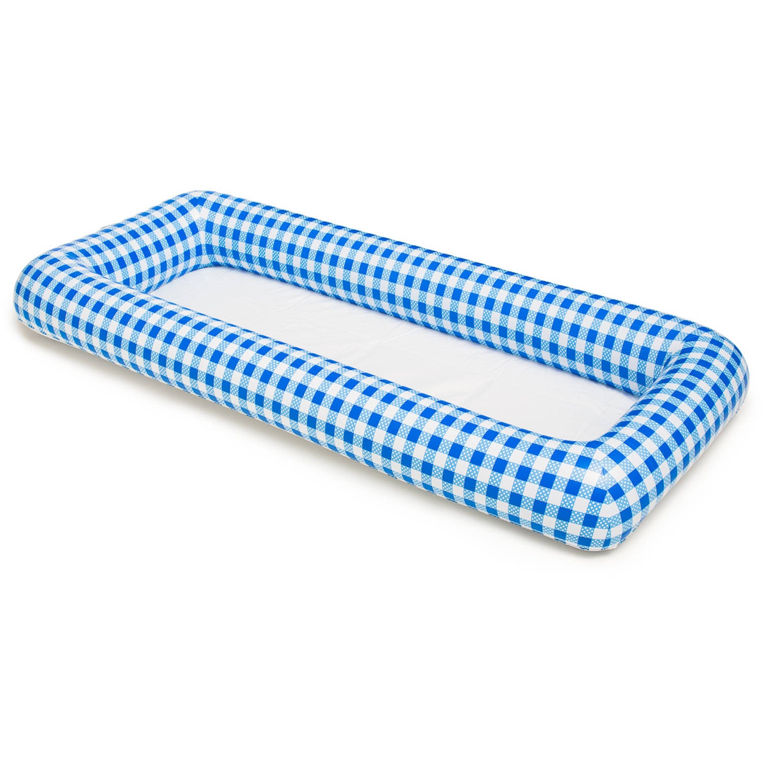 Alternative view of Bigmouth Inc Blue Gingham Inflatable Buffet Cooler