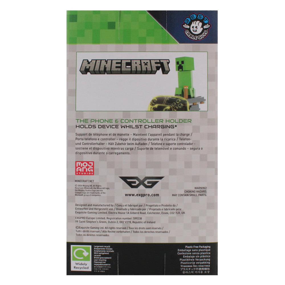 Exquisite Gaming Minecraft Creeper Controller & Phone Holder - Green - Image 3