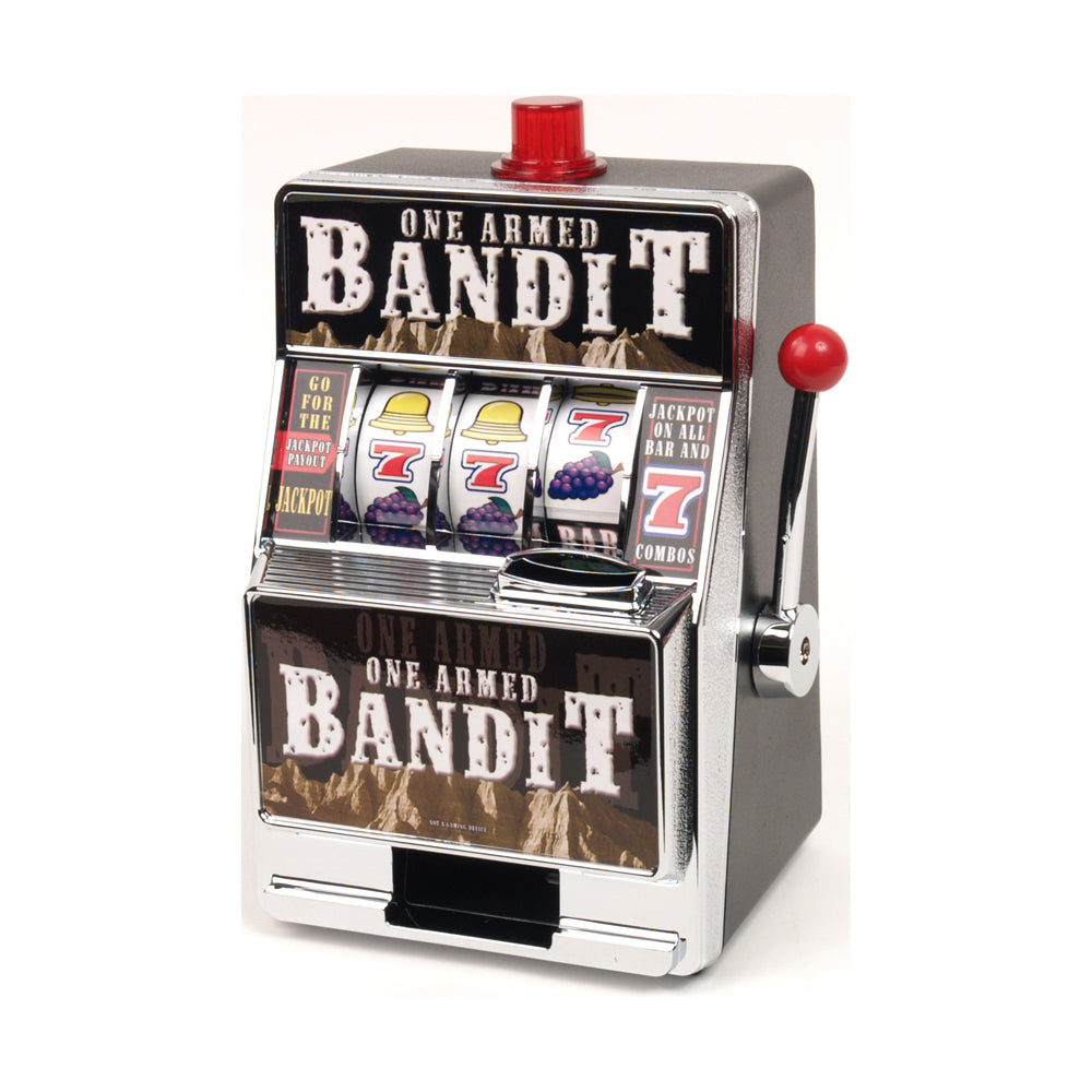 John N. Hansen Co. One Armed Bandit Bank Miniature Slot Machine - Image 2