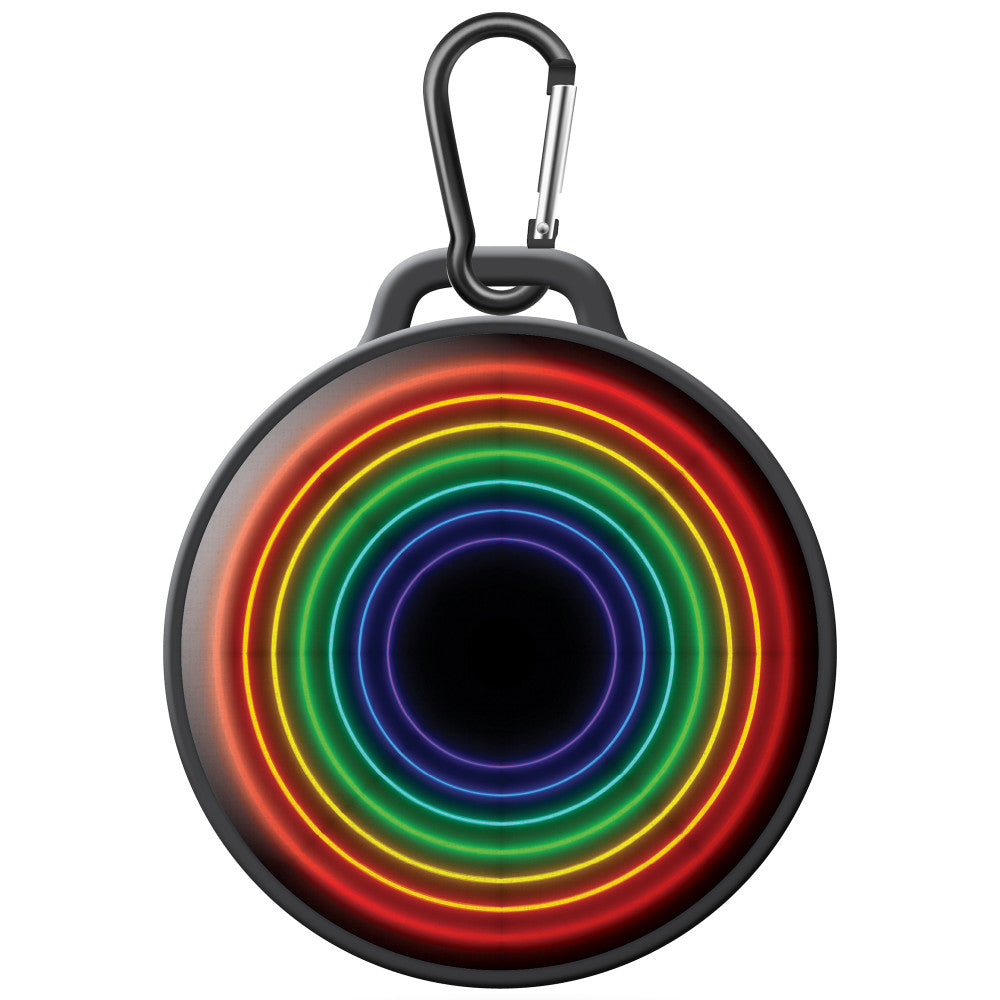 Watchitude Jammed 2 Go Rainbow Wave Round Bluetooth Speaker