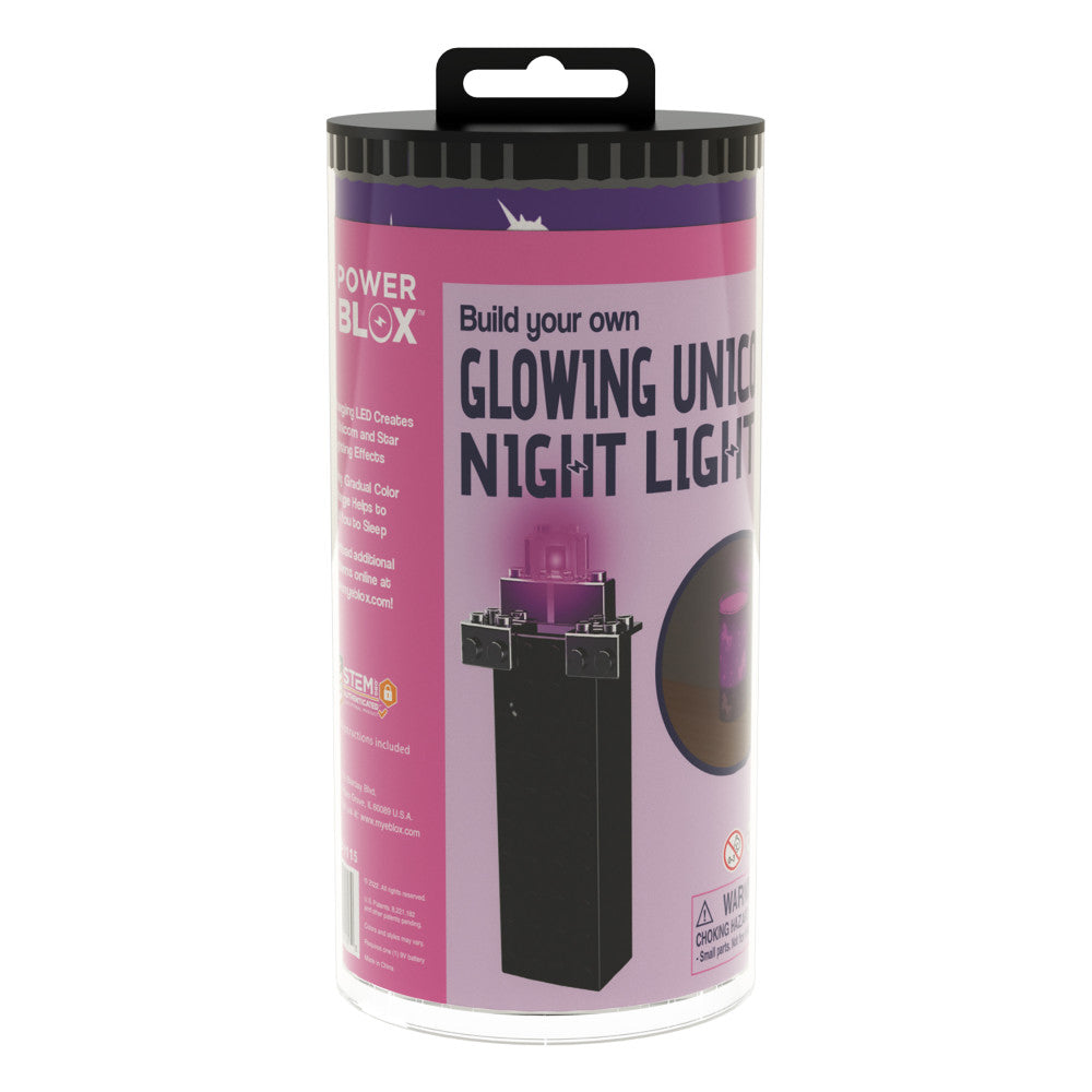 E-Blox Power Blox Unicorn Glowing Night Light - STEM Toy for Kids Ages 5+ - Image 3