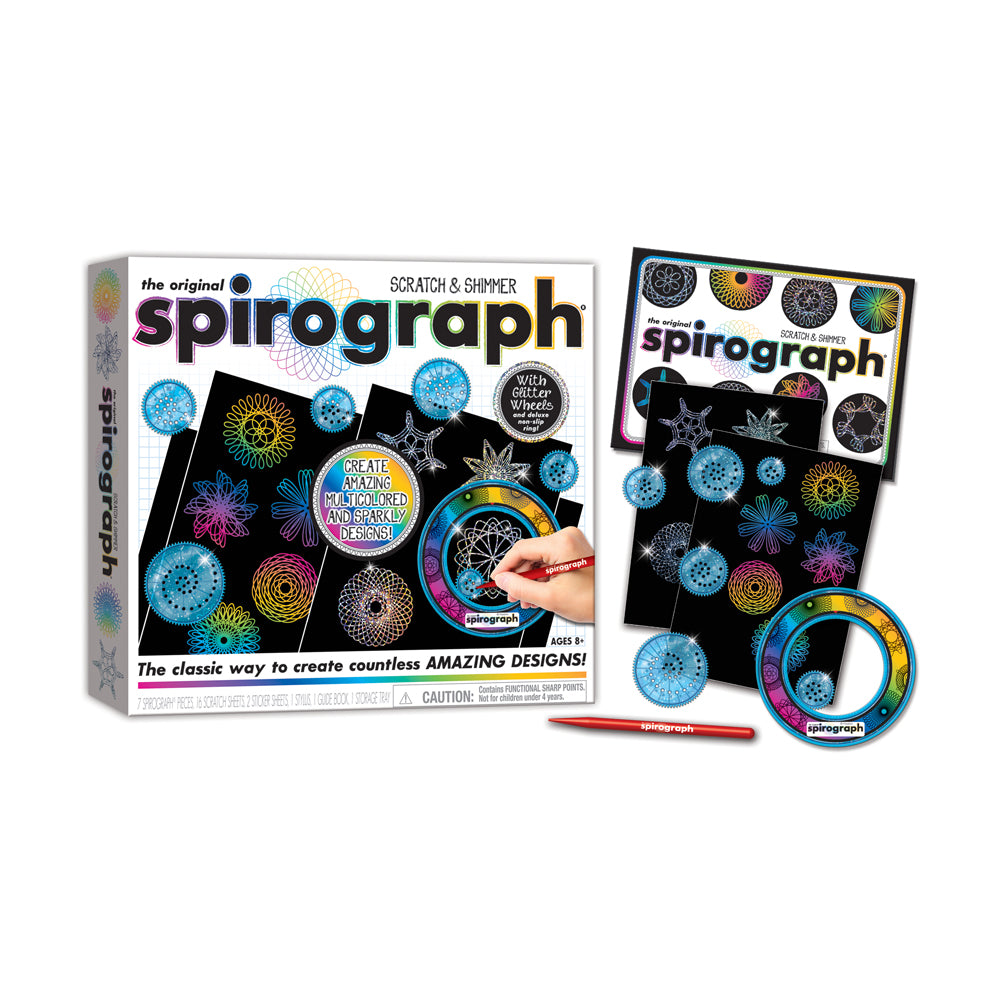 Alternative view of Spirograph Deluxe Scratch & Shimmer Art Set - Creative Drawing Kit