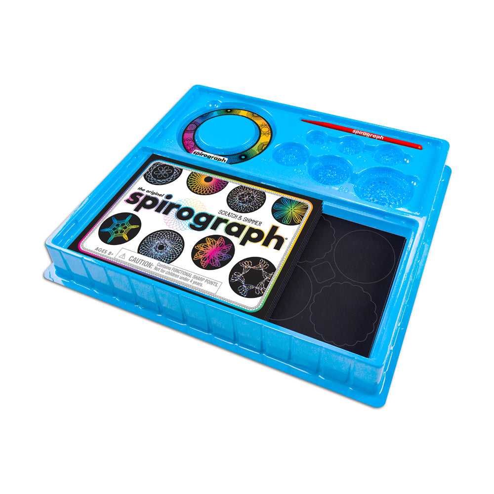 Spirograph Deluxe Scratch & Shimmer Art Set - Creative Drawing Kit - Image 3
