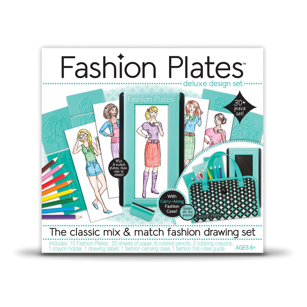 Alternative view of Fashion Plates Deluxe Design Set - Creative Drawing Kit for Kids