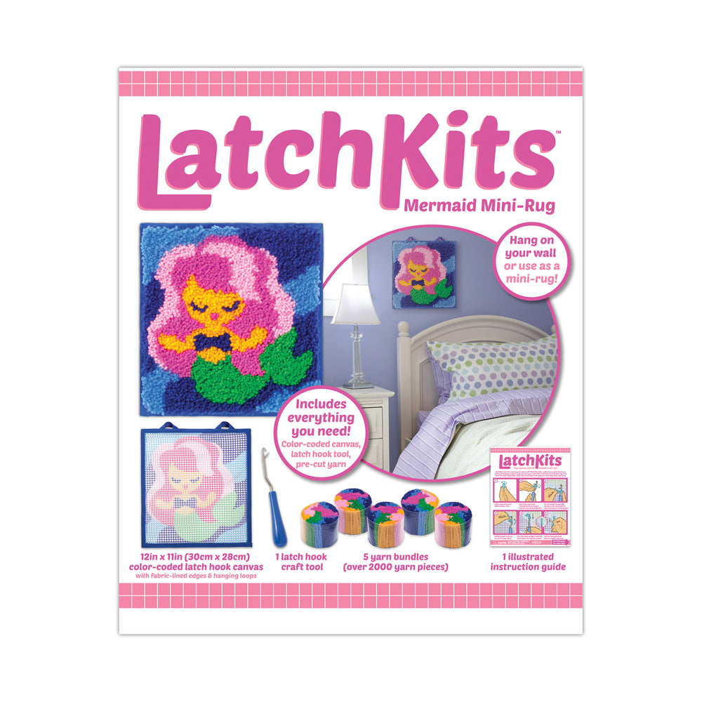 Alternative view of LatchKits Ocean Fantasy Mermaid Mini-Rug Crafting Kit