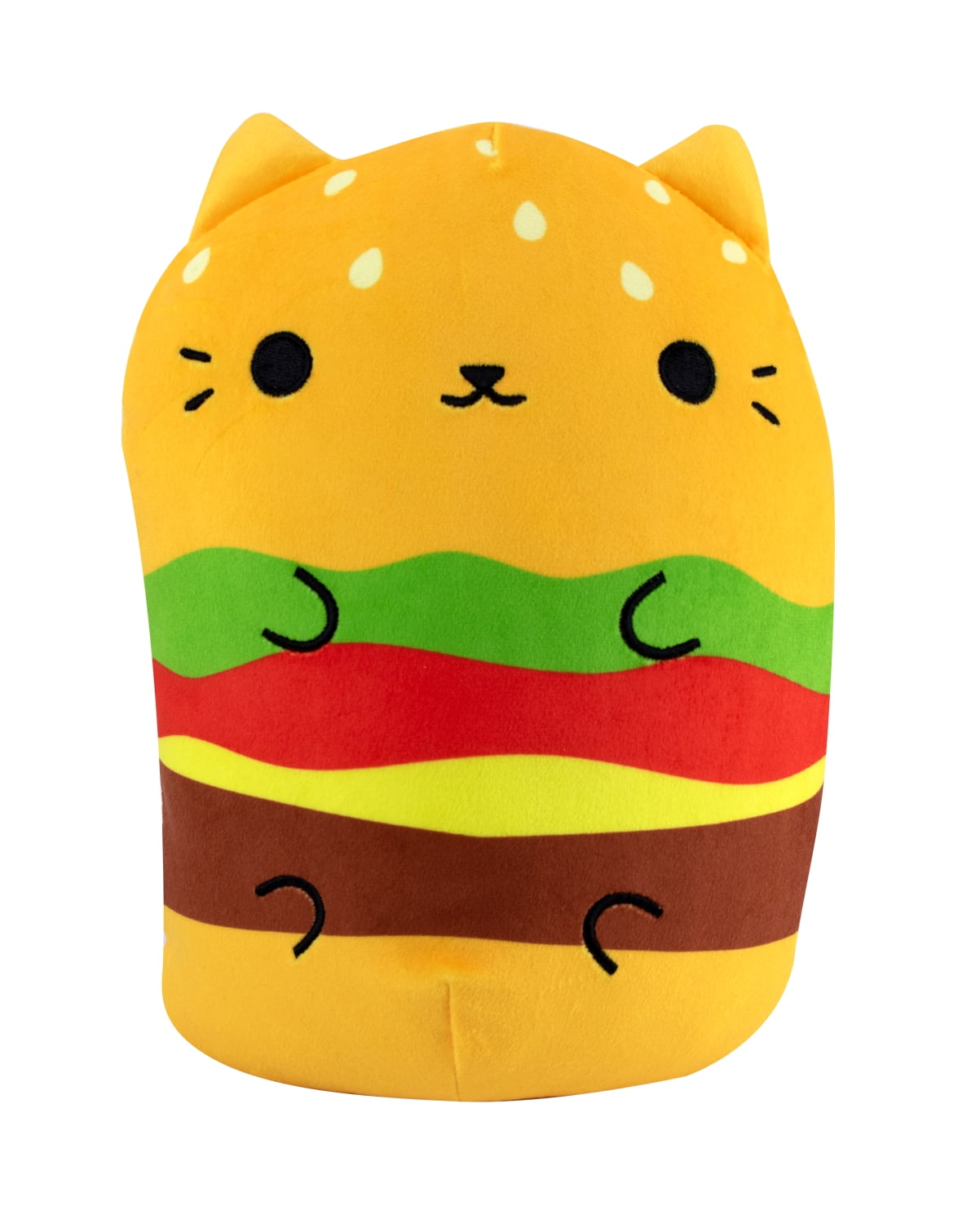 Cats vs Pickles 8 inch Jumbo Plush Cheeseburger Cat - Super Soft