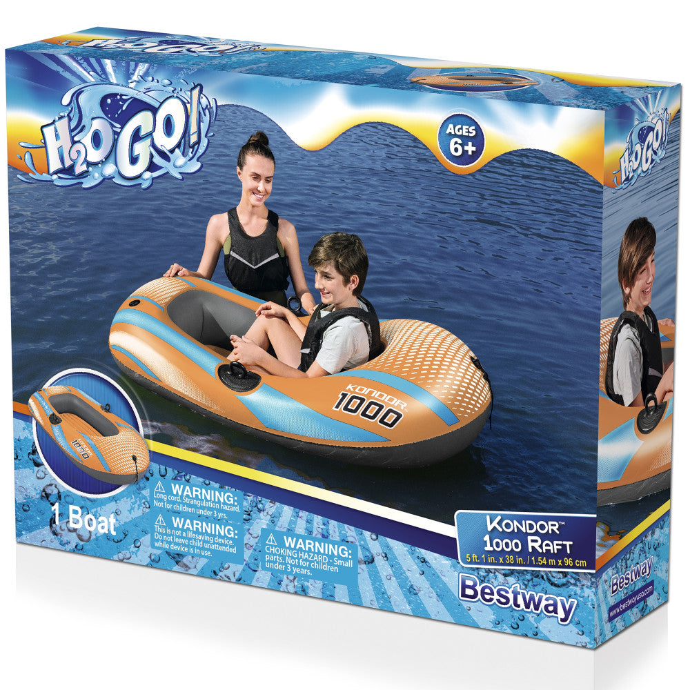 Alternative view of H2OGO! Kondor 1000 Inflatable Raft, 4'11" x 33"