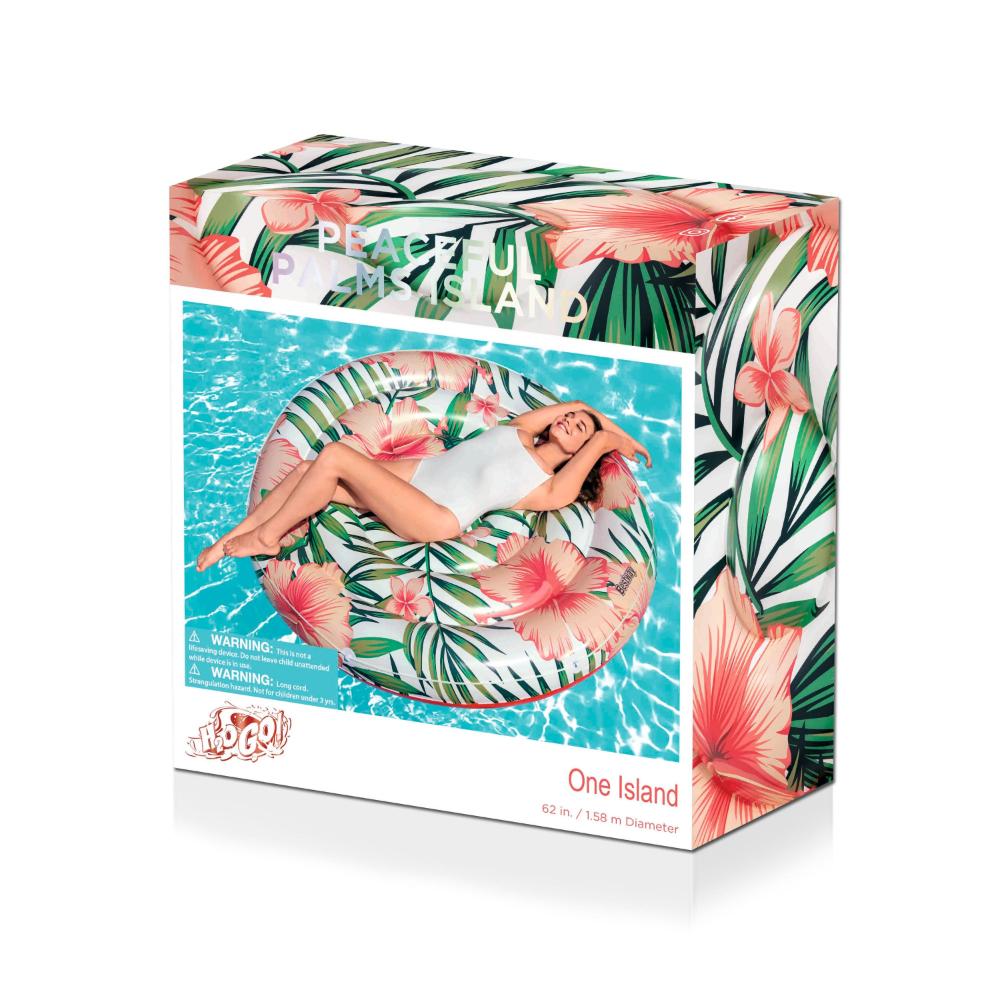 Alternative view of Bestway H2OGO! 62 inch Peaceful Palms Inflatable Pool Float