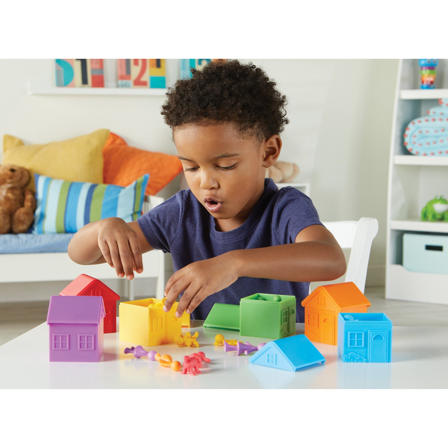 Learning Resources All About Me Sorting Neighborhood - Montessori Preschool Toy - Image 3