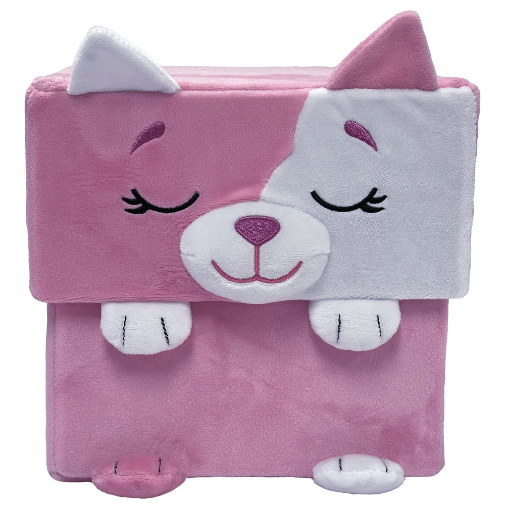 Alternative view of Happy Nappers Adorable Storables 15 inch Cat Plush - Pink & White