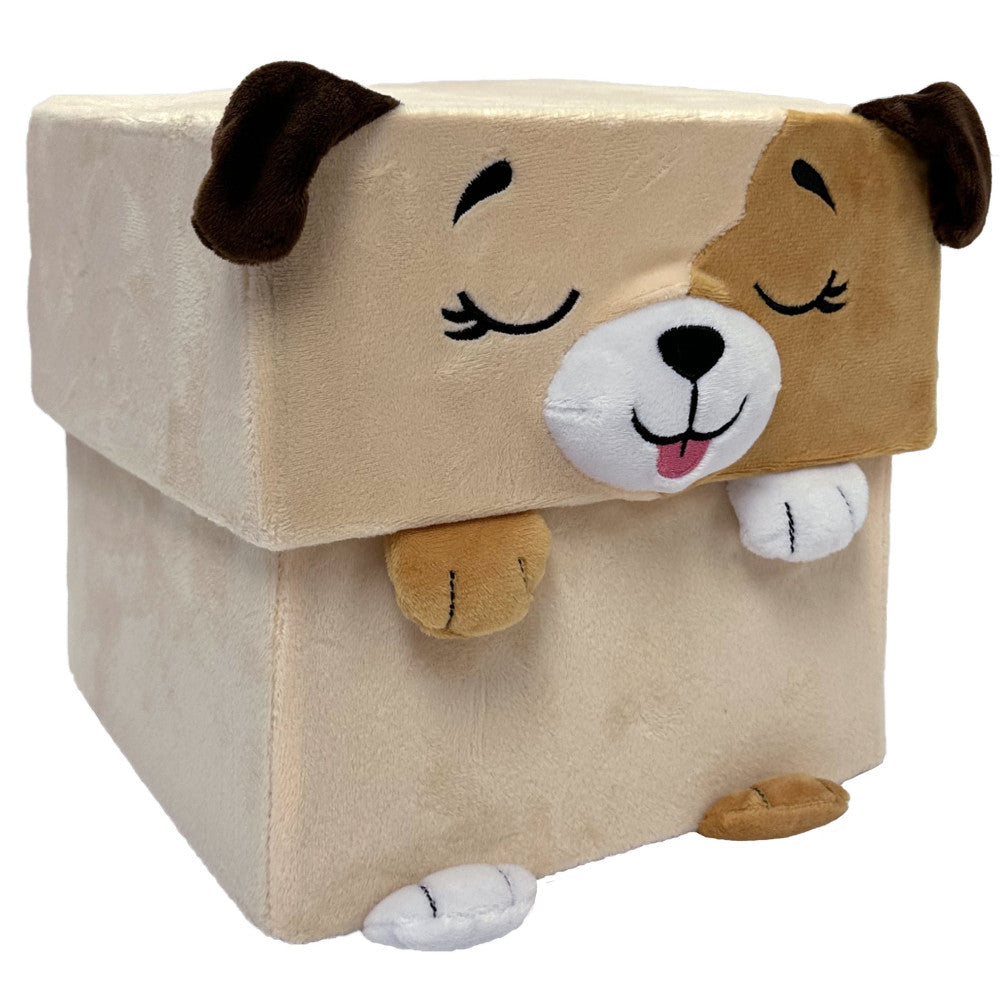 Happy Nappers Adorable Storables 15 inch Plush Dog - Tan & Brown