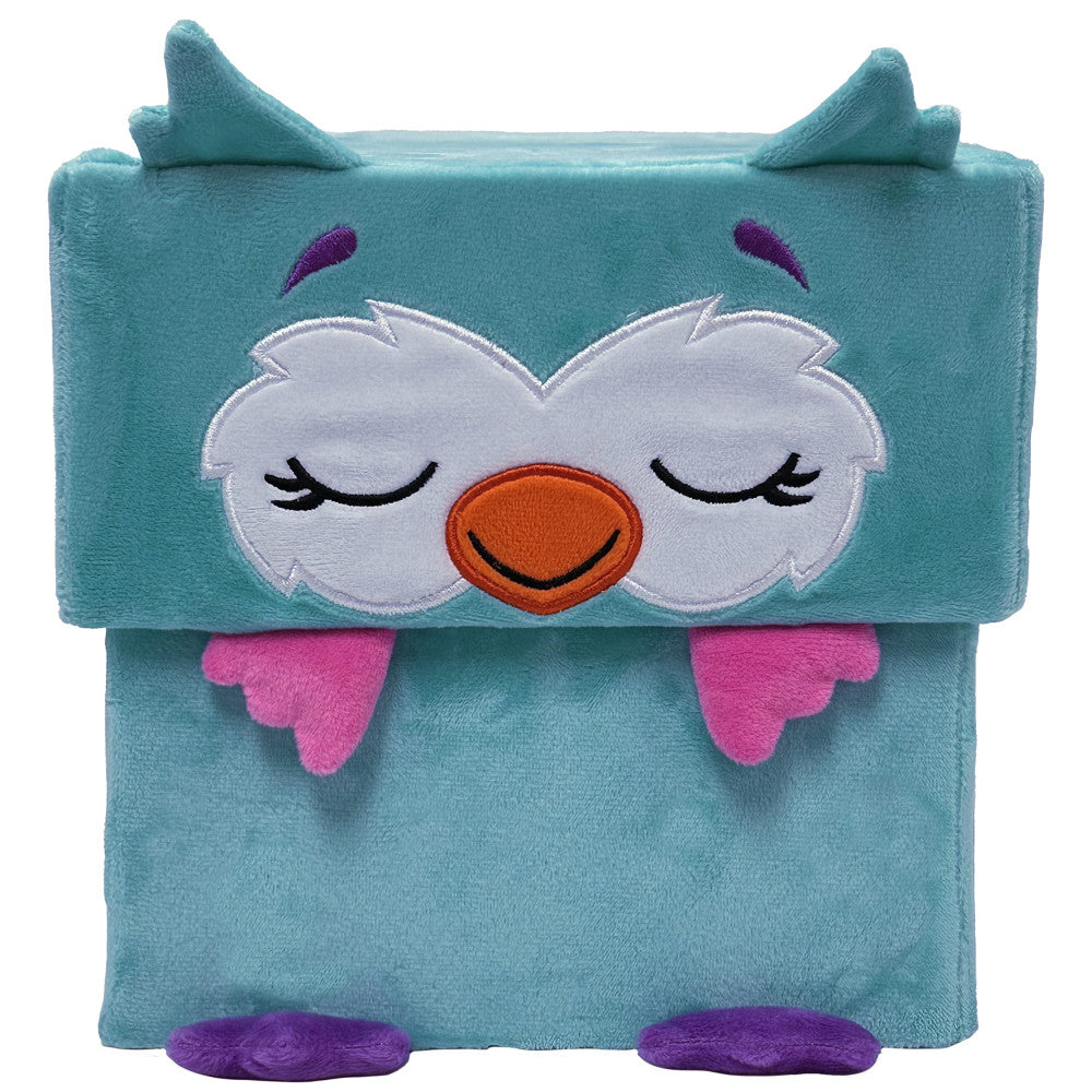 Alternative view of Happy Nappers Adorable Storables 15 inch Owl Plush - Teal & Pink
