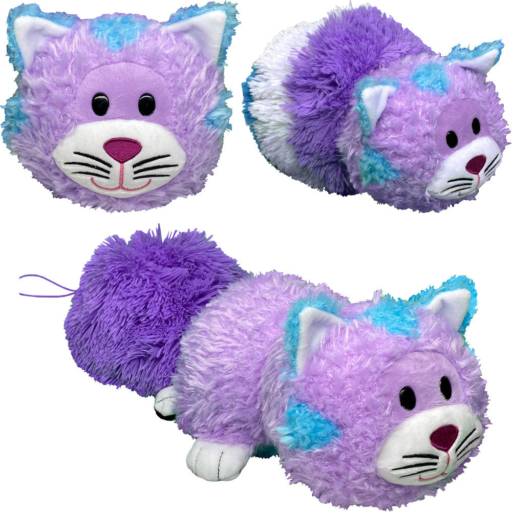 FlipaZoo Magic Tails 2-in-1 Plush - Transforming Purple Cat to Blue Husky - Image 4