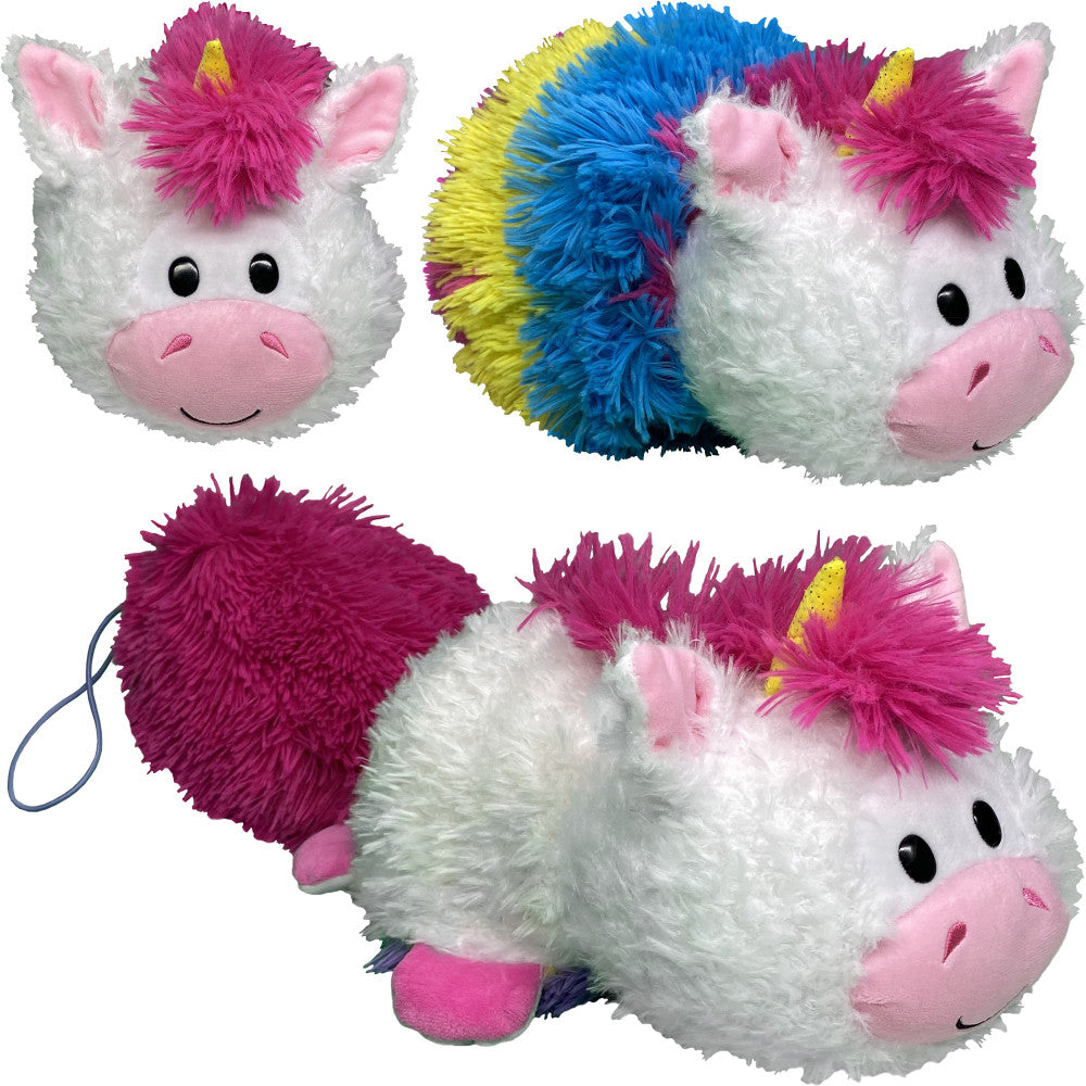 FlipaZoo Magic Tails 2-in-1 Plush - White Unicorn to Yellow Lion - Image 4
