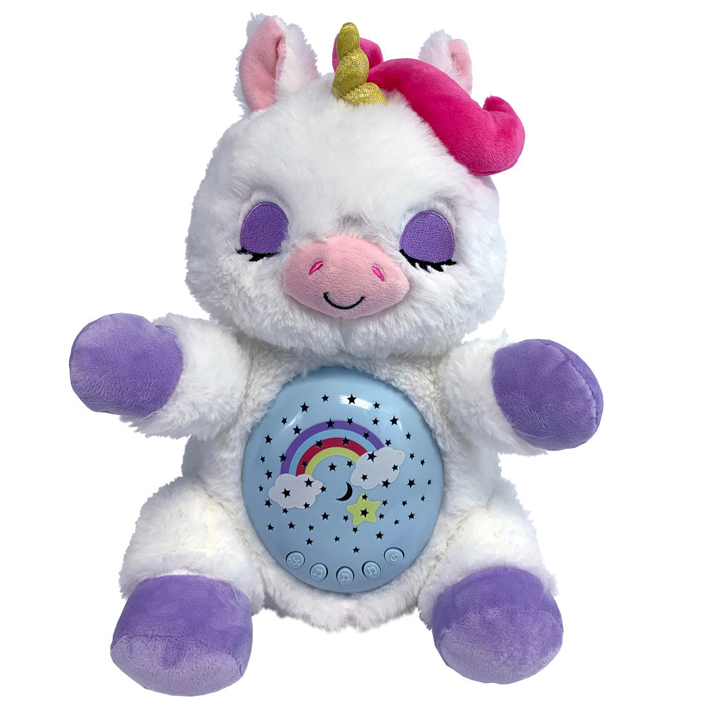 Happy Nappers Lullabrites Sweet Dreams 12 inch Interactive Unicorn - White/Purple
