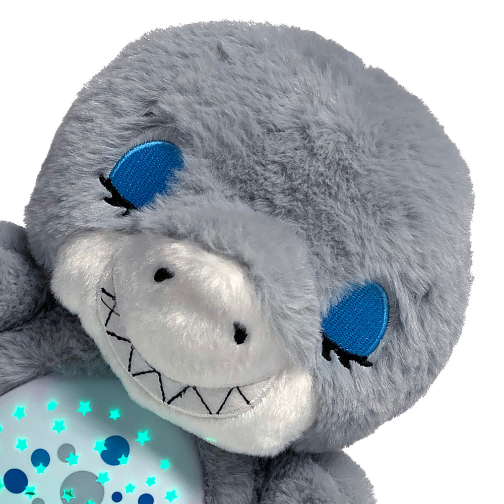 Happy Nappers Lullabrites Sweet Dreams Interactive Shark Plush - Grey & Blue - Image 5