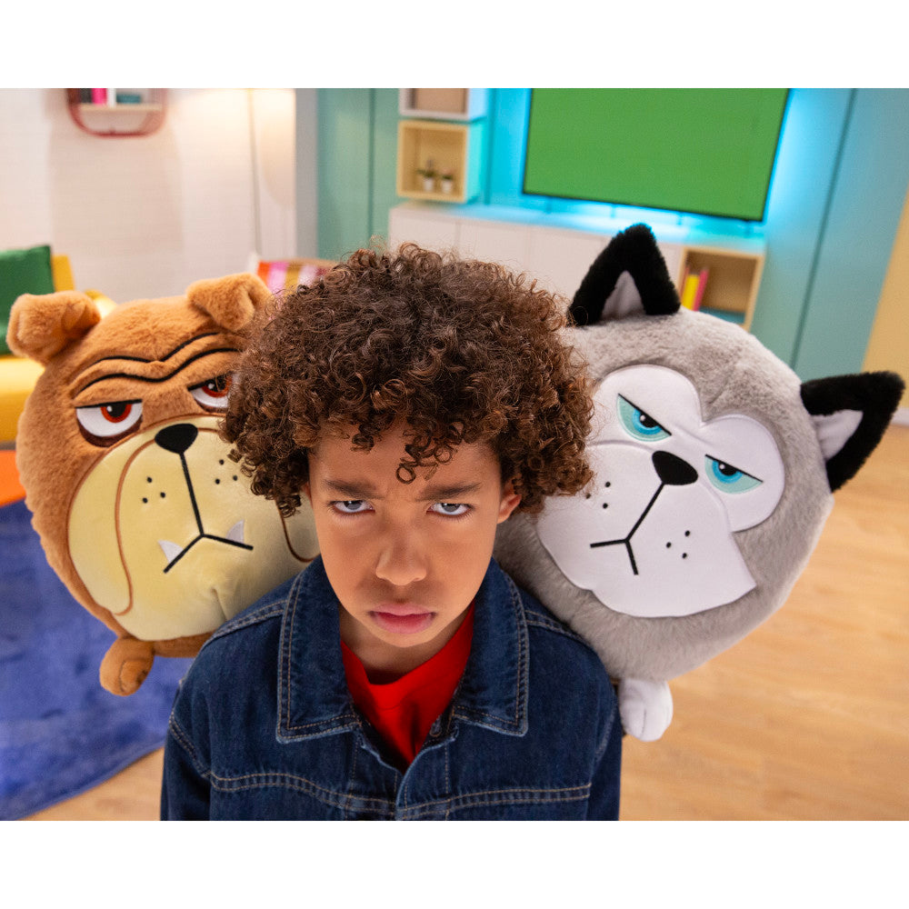 Hangry Petz Cooper Husky 12 inch Sound Plush - Grey & White - Image 6