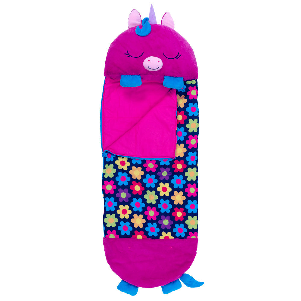 Happy Nappers Fiona The Purple Unicorn 66 inch Pillow & Sleepy Sack - Large