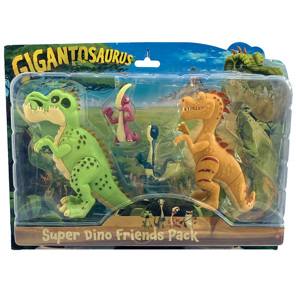 Gigantosaurus Super Dino Friends Action Figure Pack - 4 Piece Set