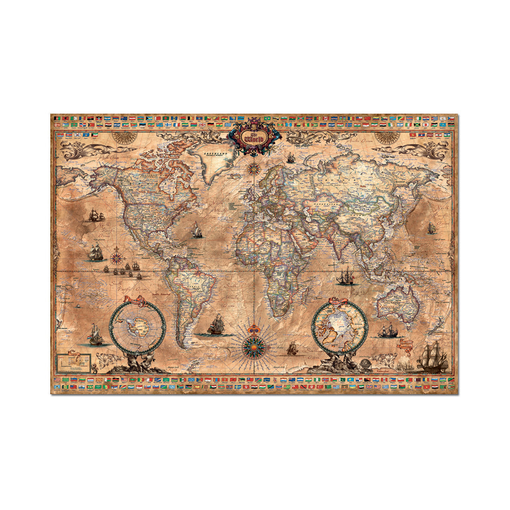 Educa Antique World Map Jigsaw Puzzle - 1000 pc - Image 2