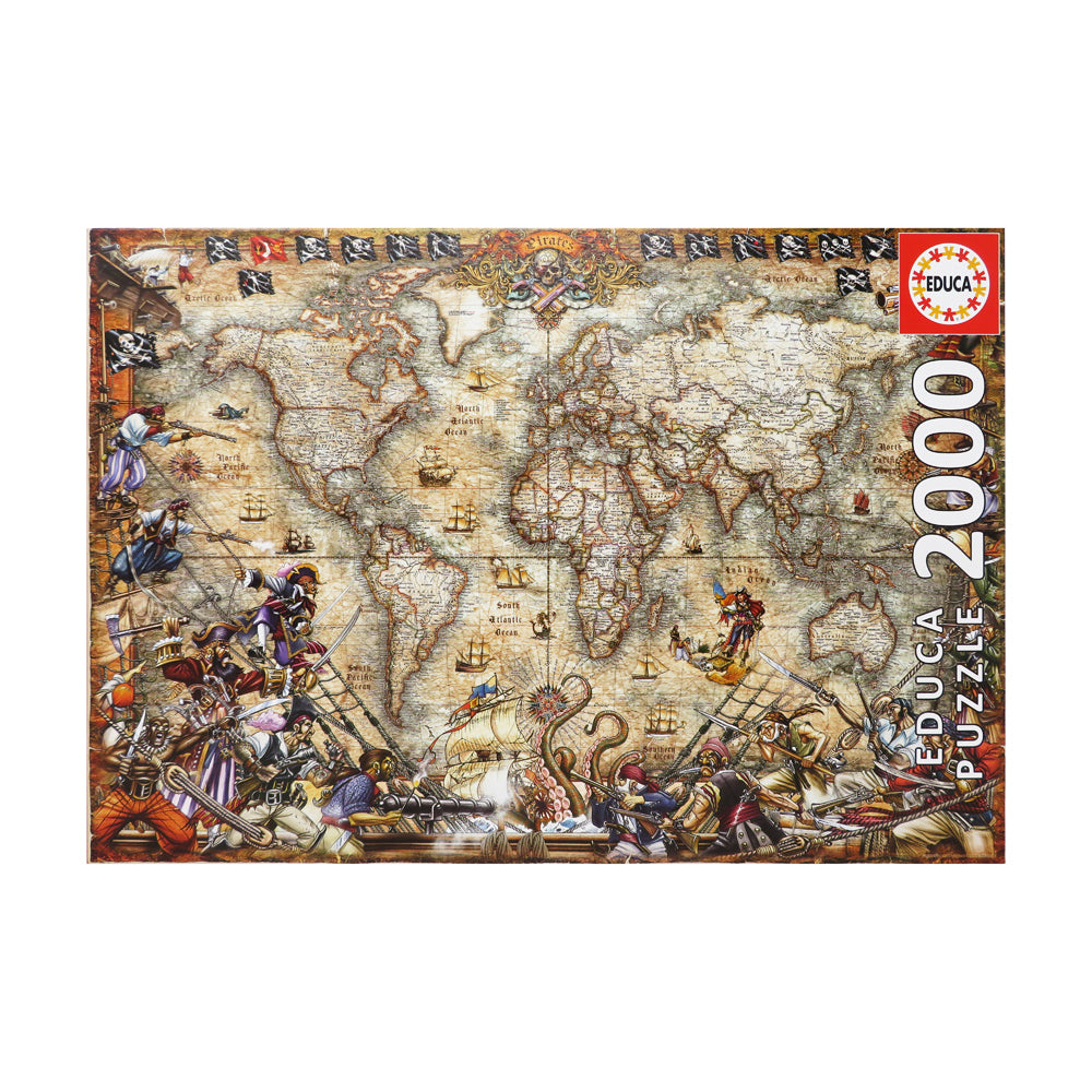 Educa Pirates Map Jigsaw Puzzle - 2000 pc - Image 2