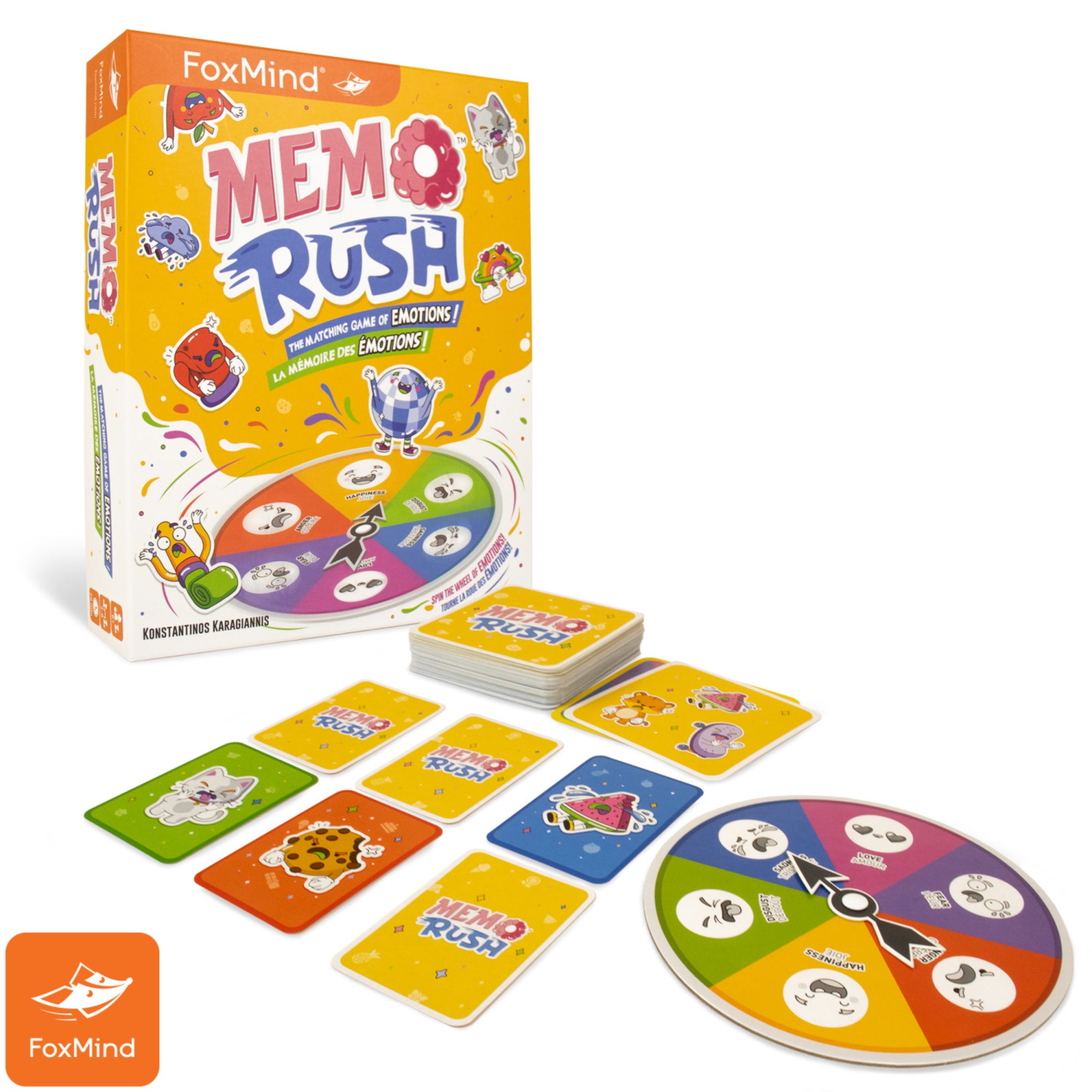 Memo Rush - FoxMind Matching Memory Emotion Game for Family Game Night - Image 3