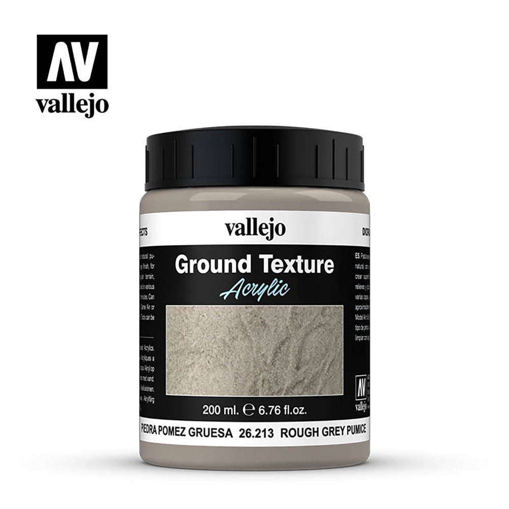 Vallejo Texture Acrylic Paint - Grey Pumice, Heavy Paste, 200ml - Image 3