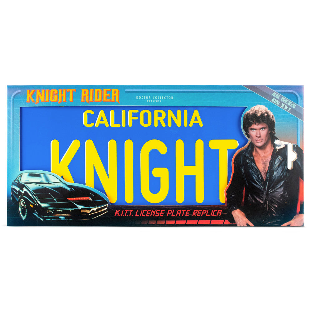 Doctor Collector Knight Rider 1:1 Scale K.I.T.T. License Plate Replica