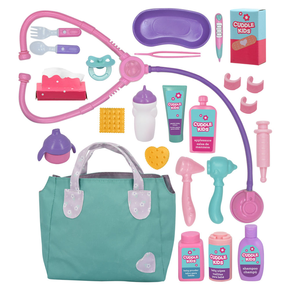 Alternative view of Cuddle Kids 15 inch Baby's First Check Up Doll - Pink & Purple