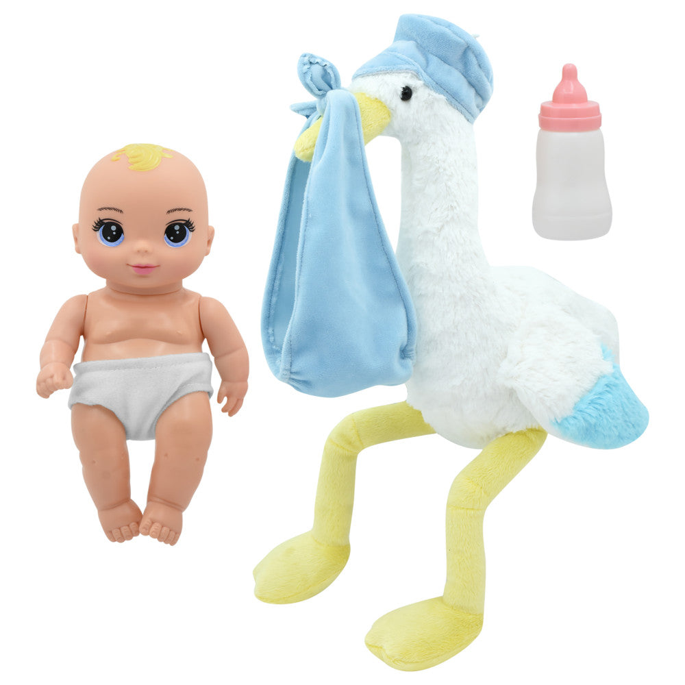 Magic Nursery 8" Special Delivery Set - Blue - Posable Baby Doll, Age 2+