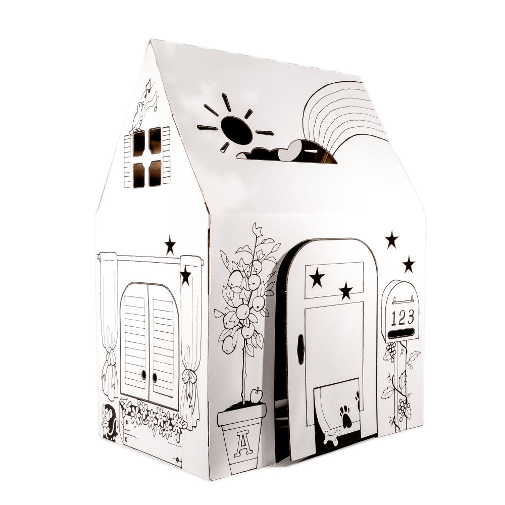 Easy Playhouse Clubhouse - Creative Cardboard Fort for Kids, Made in USA - Image 3