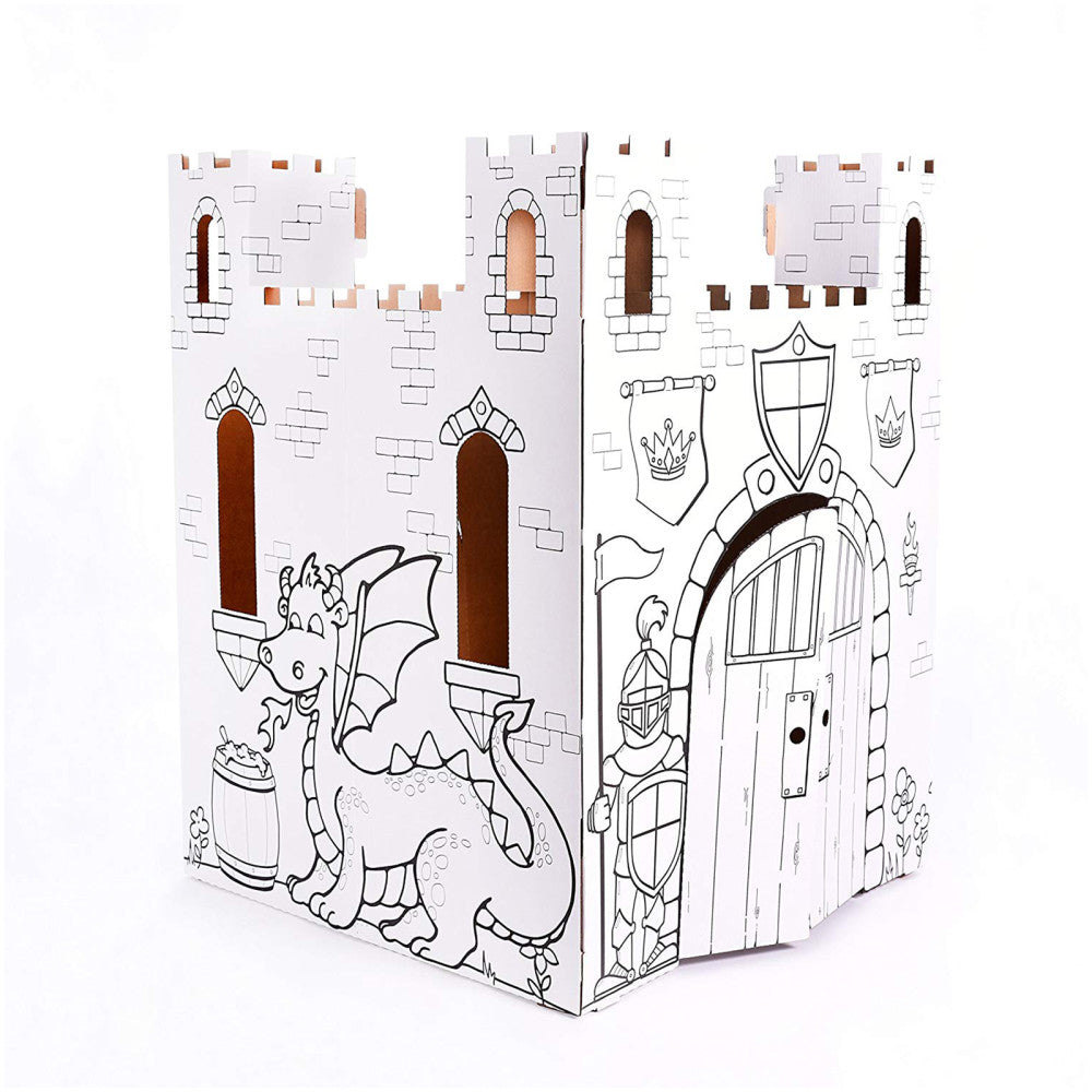 Easy Playhouse Fairy Tale Castle - Creative Cardboard Fort for Kids