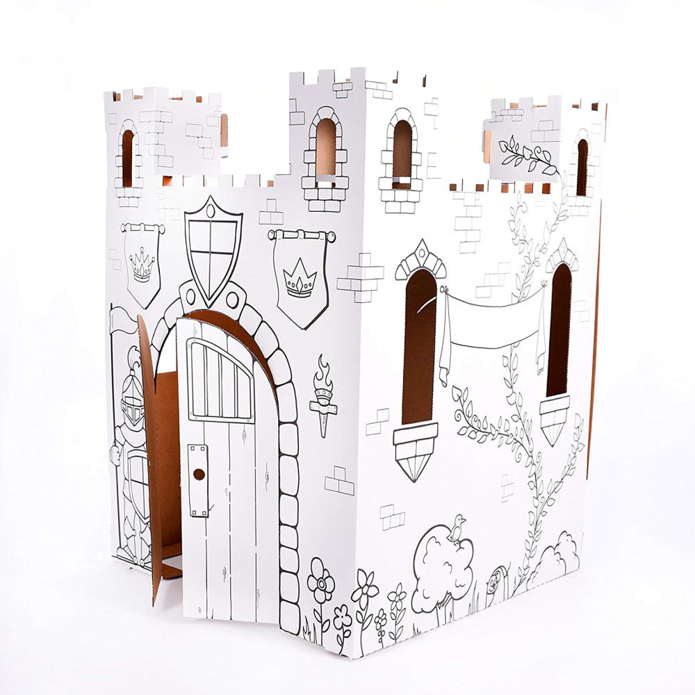 Easy Playhouse Fairy Tale Castle - Creative Cardboard Fort for Kids - Image 3