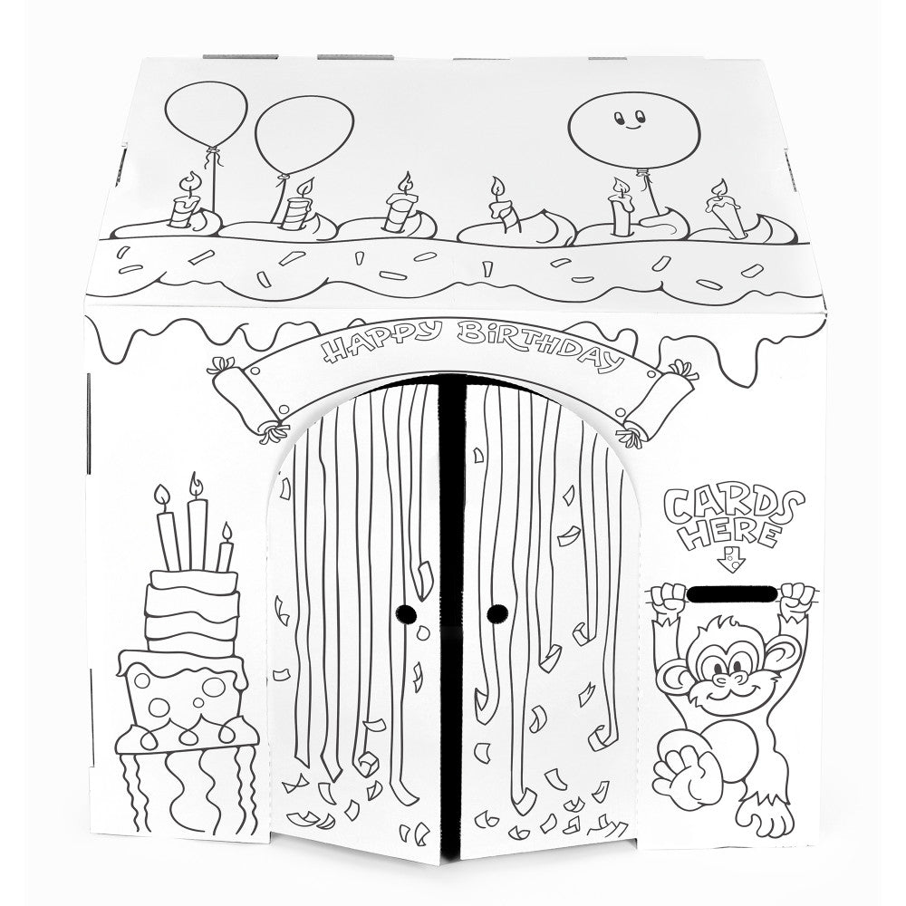 Alternative view of Easy Playhouse Birthday Art & Craft Cardboard Fort for Kids