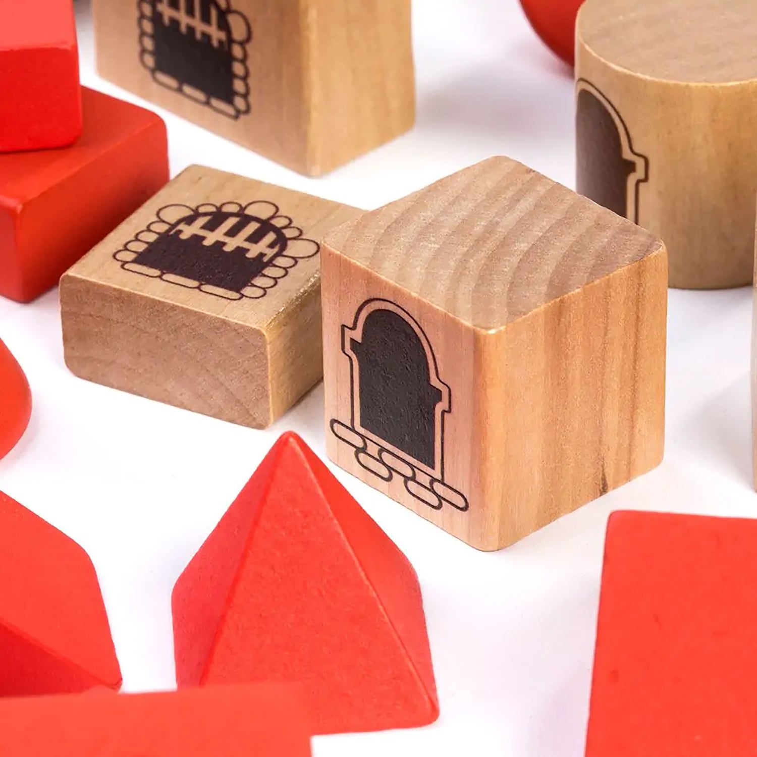 Miniland Eco-Friendly Wooden Stacking Castle Playset - Image 3