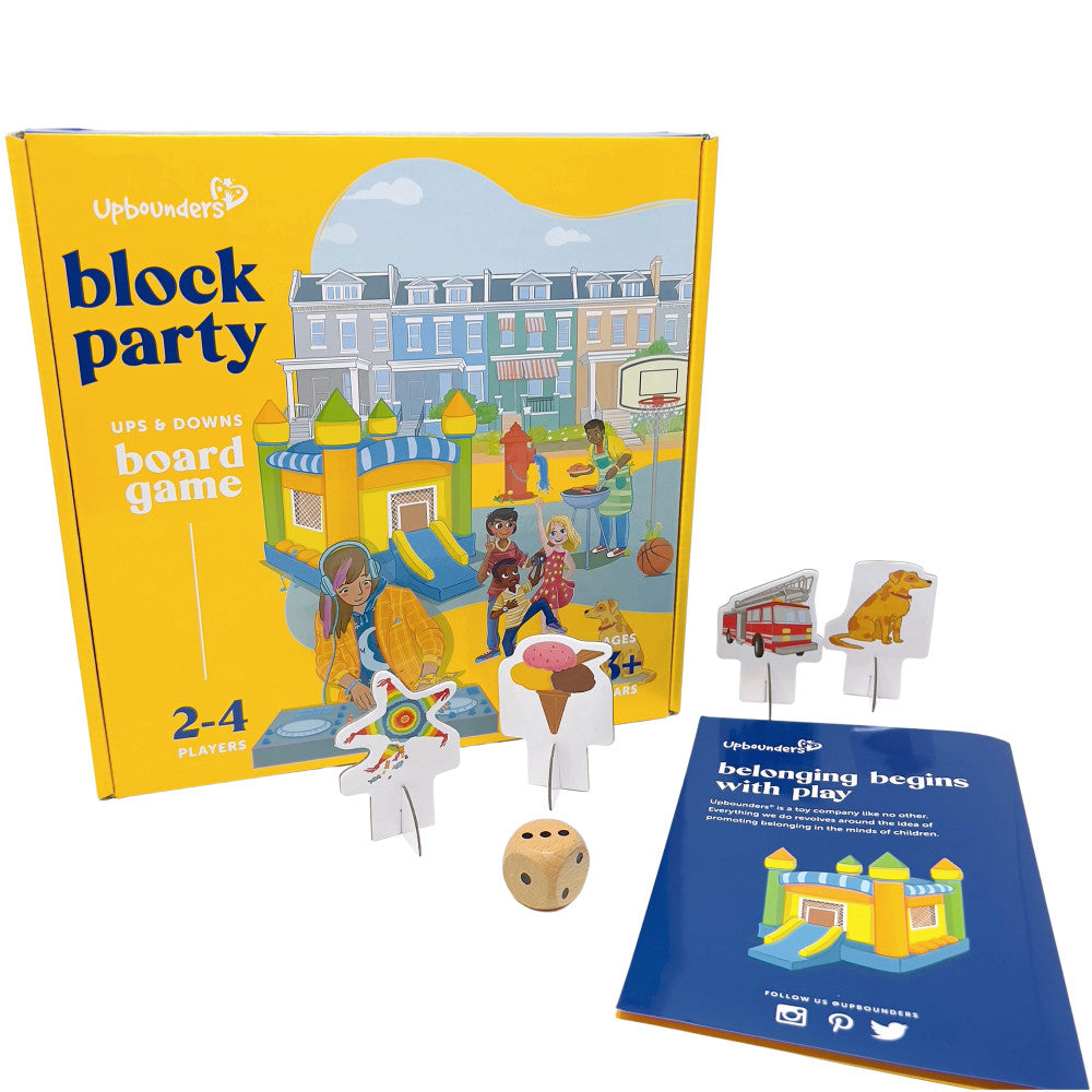 Alternative view of Upbounders Block Party Classic Ups and Downs Board Game for Kids