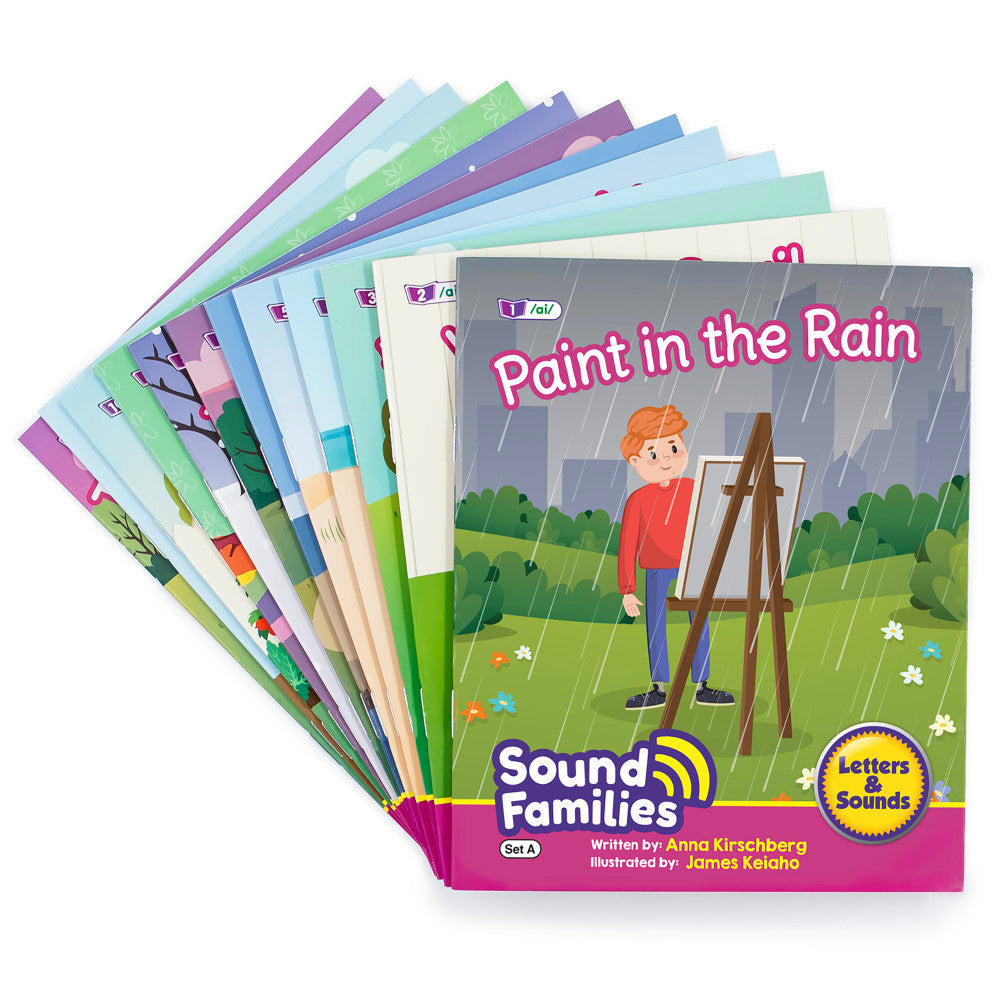 Alternative view of Junior Learning 12-Piece Long Vowel Sound Families Fiction Readers Set