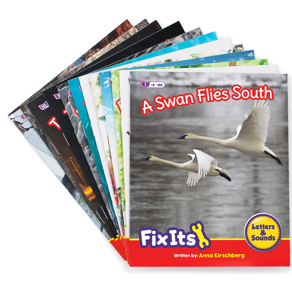 Alternative view of Junior Learning 12-Piece Non-Fiction Readers Set - Suffixes & Prefixes, Phase 6