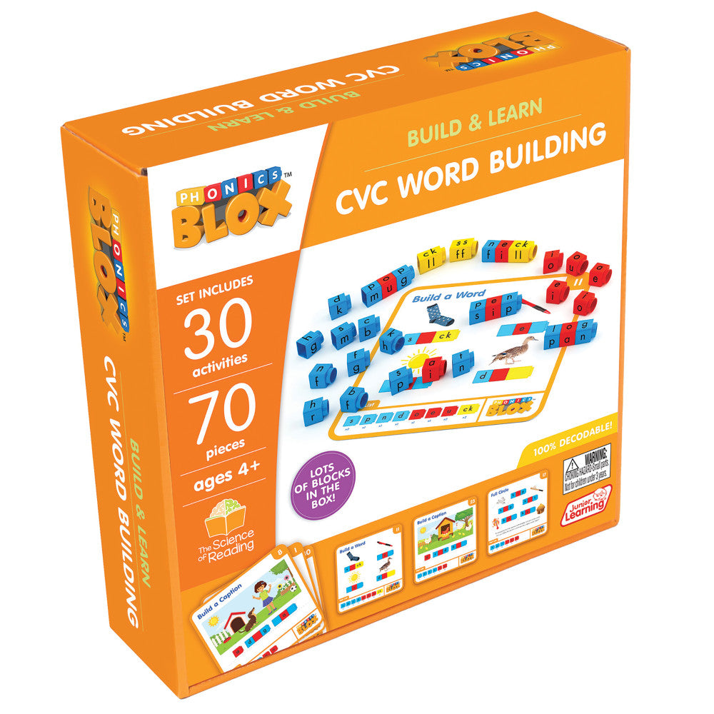 Junior Learning Rainbow Phonics Blox - CVC Word Building - Phase 2 for Kids 4+ - Image 5